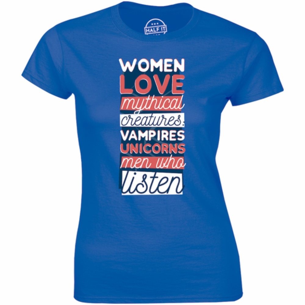Women Love Mythical Creatures Vampires Tee T-shirt